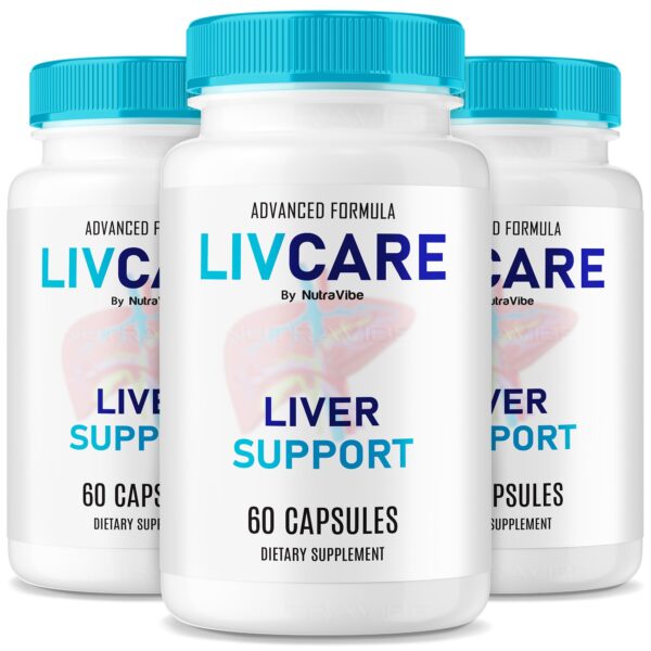 Frente del envase NutraVibe LivCare Liver Support