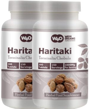 Cápsulas Haritaki natural W4O paquete de 300 comprimidos