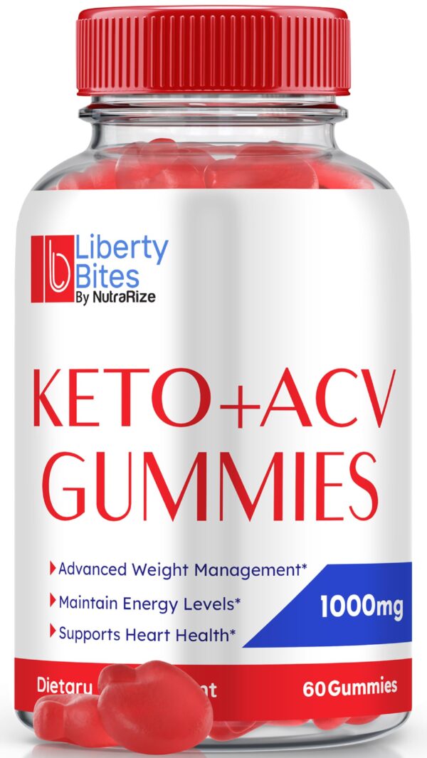Liberty Bites gomitas keto acv para pérdida de peso paquete 60 unidades