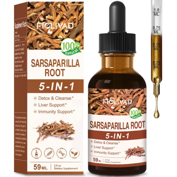 Botella de gotas FIOLIVAD zarzaparrilla para detox