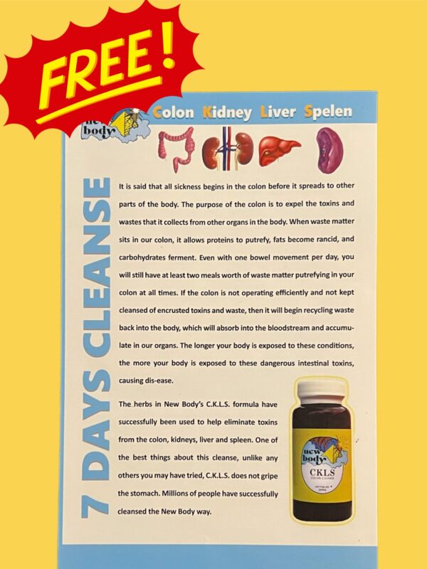 Suplemento CKLS ayuda a detoxificar colon riñón hígado bazo