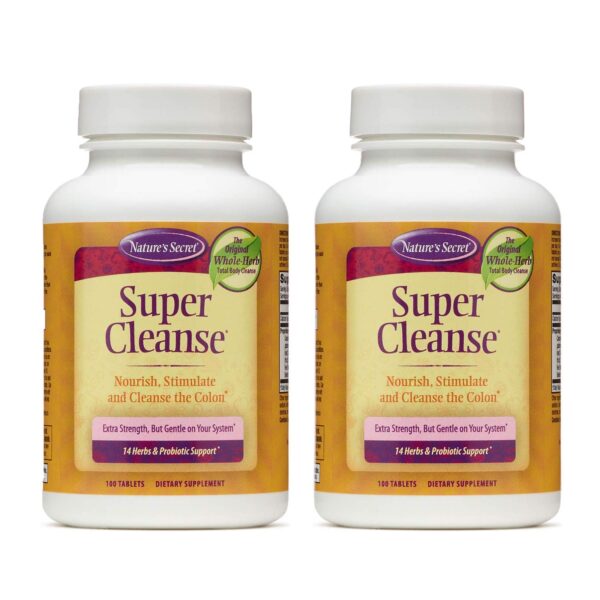 Paquete Nature's Secret Super Cleanse 100 tabletas detox digestivo