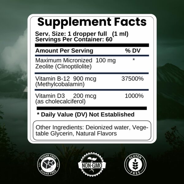 Tabla de ingredientes del producto