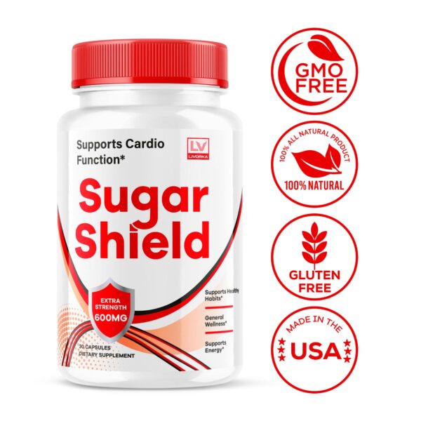 Detalle de etiqueta Sugar Shield All Natural