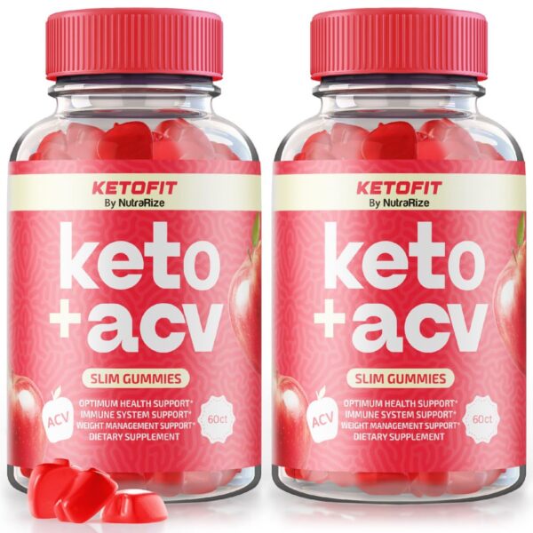 paquete doble gomitas Ketofit Keto ACV NutraRize 120 unidades