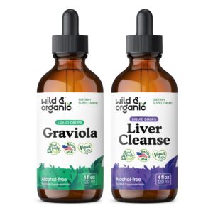 Tintura de graviola Wild & Organic botella 4 fl oz