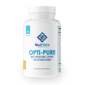 Botella NuEthix Opti-Pure suplemento para desintoxicación