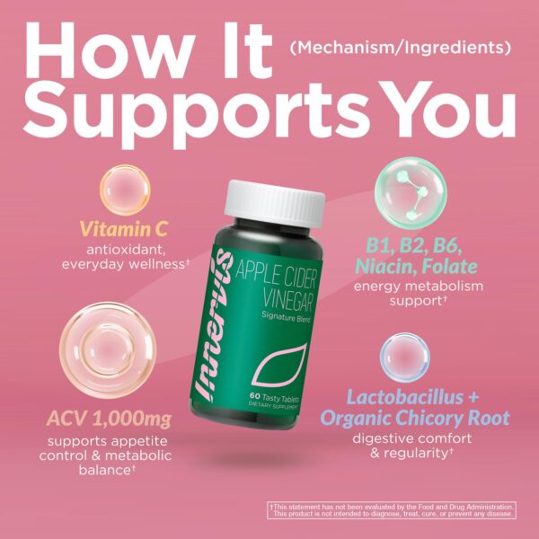 Tabletas de vinagre sidra de manzana