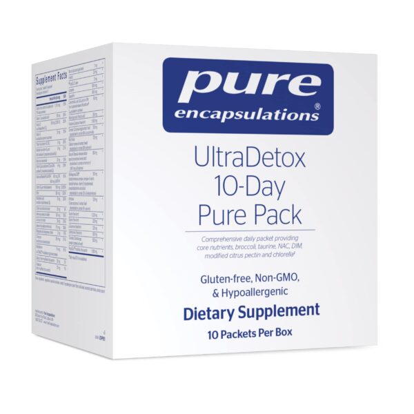 Paquete UltraDetox Pure Encapsulations con nutrientes esenciales