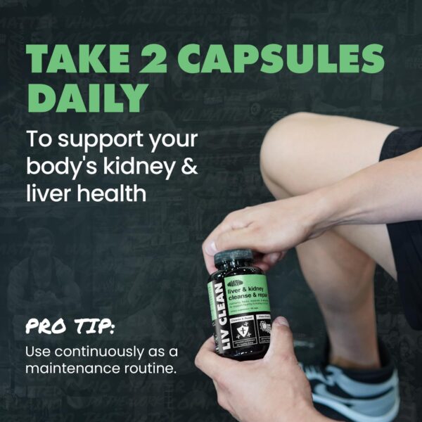 Capsulas Gains in Bulk Liv Clean para desintoxicación eficiente