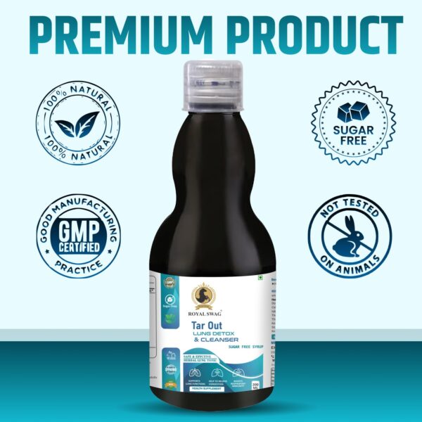 ROYAL SWAG jarabe ayurveda para pulmones contra polvo y humo