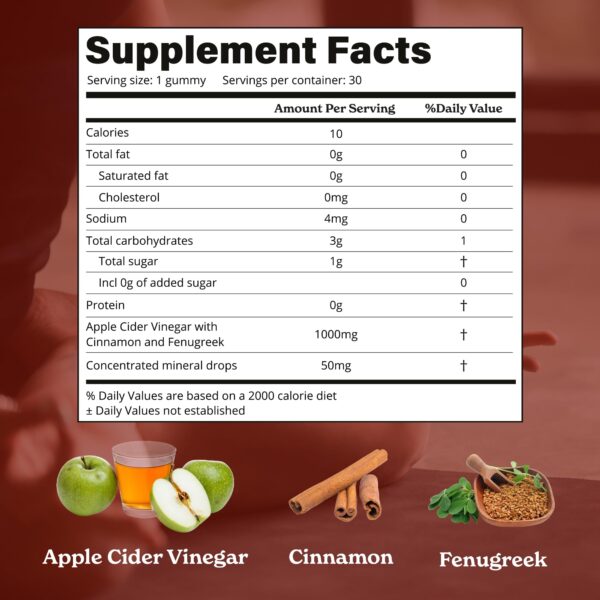 Envase de gominolas vinagre sidra manzana