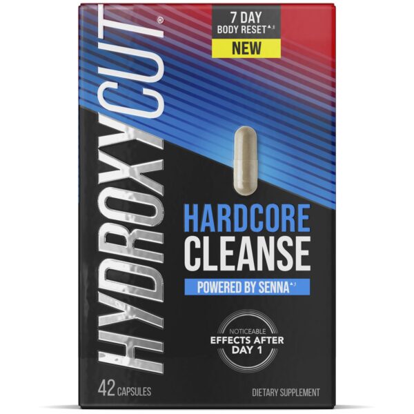 Frasco Hydroxycut Hardcore Cleanse suplemento detox 7 días