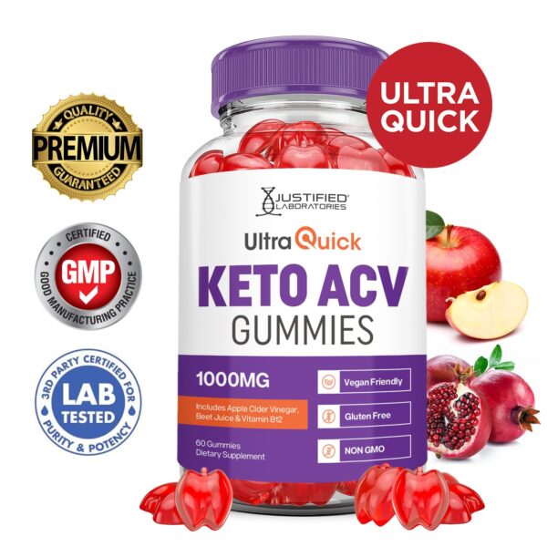 Suplemento Ultra Quick Keto ACV con jugo de remolacha y granada