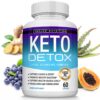 Frasco cápsulas Toplux Keto Detox extracto natural açaí 60 unidades