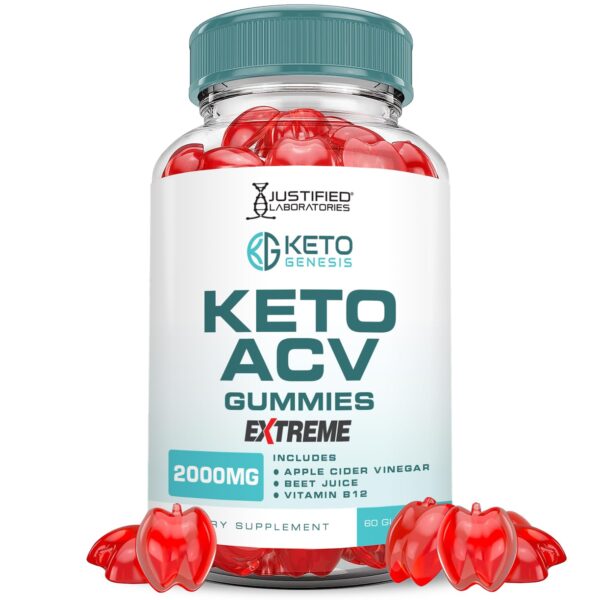 Gomitas Keto Genesis ACV 2000mg paquete de 60 unidades