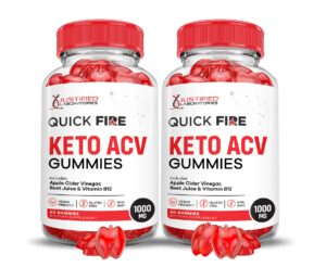 Gomitas Quick Fire Keto ACV Justified Laboratories paquete 2