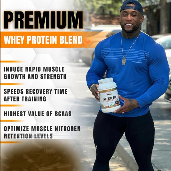 Bote Nitro-Up proteína para recuperación y crecimiento muscular