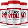 Frasco de Gluco Vital con etiqueta