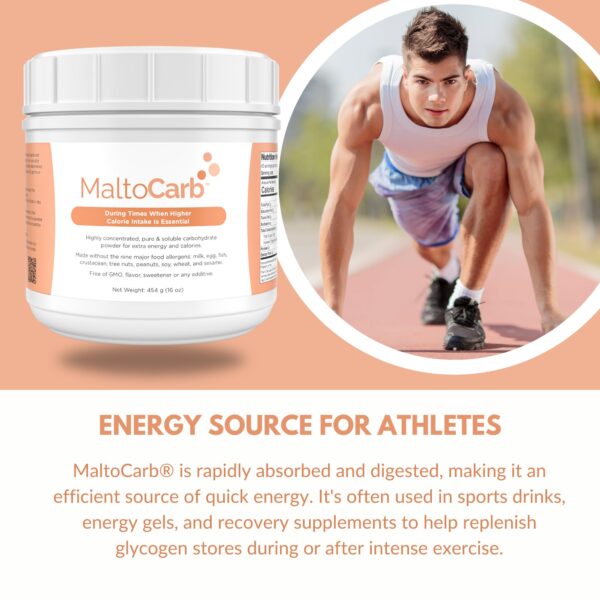 MaltoCarb polvo para mezcla nutricional en batidos y alimentos