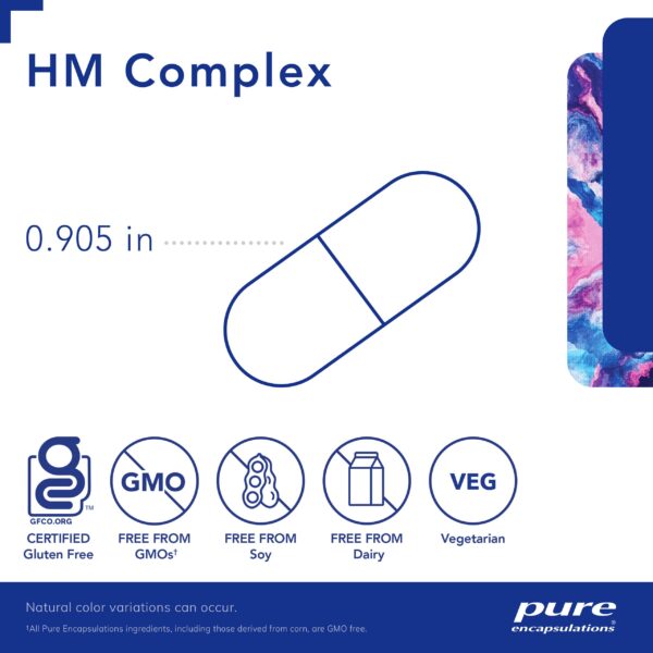 Frasco suplemento Pure Encapsulations HM Complex
