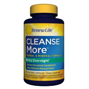 Renew Life Cleanse More suplemento 60 cápsulas digestivas