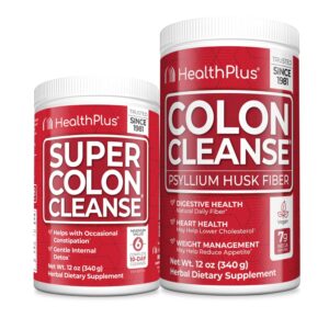 Frente del envase Health Plus Super Colon Cleanse