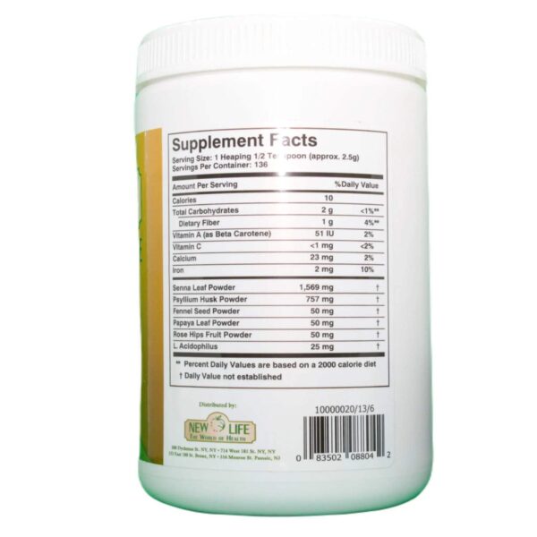 Detalle botella Super Fiber Cleanse 1 fibra desintoxicante