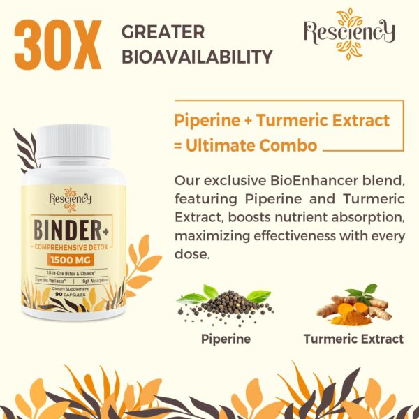 Suplemento limpiador intestinal Resciency con probióticos