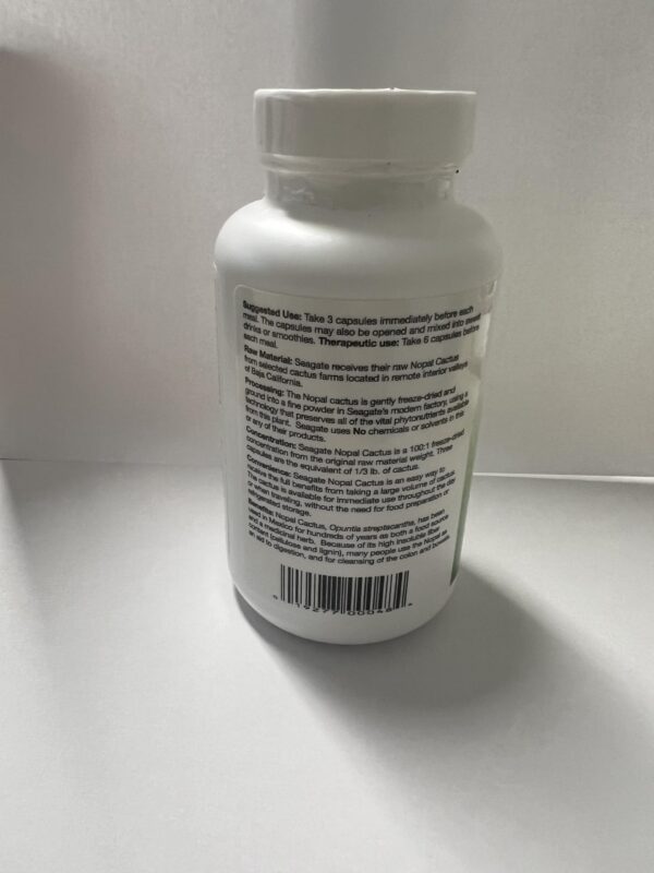 Detalle de cápsulas de nopal