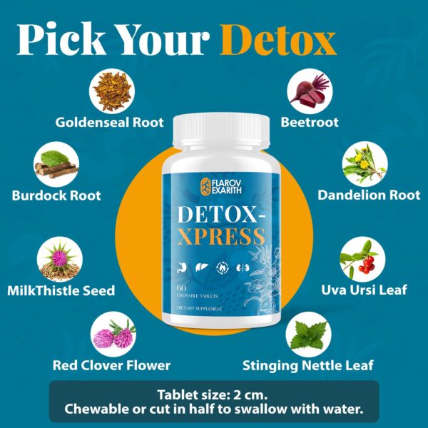 Suplemento vegano para detox total hígado y riñón Flarovexarith