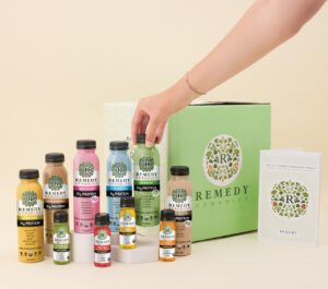 Empaque del programa de limpieza holística Remedy Organics 3 días
