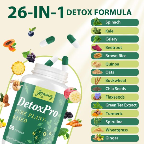 Caja de Detox Jovianoy con cápsulas