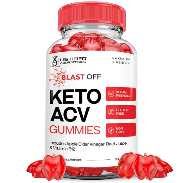 Blast Off Keto ACV gomitas vinagre de manzana 1000mg 60 unidades