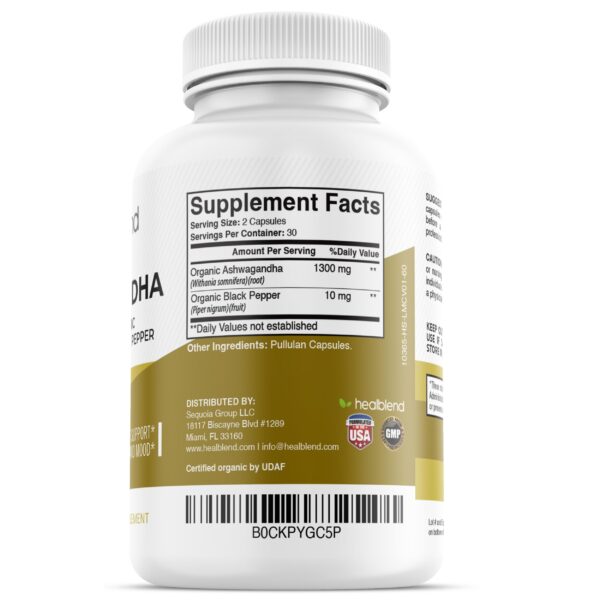 Cápsulas premium healblend mezcla orgánica para bienestar