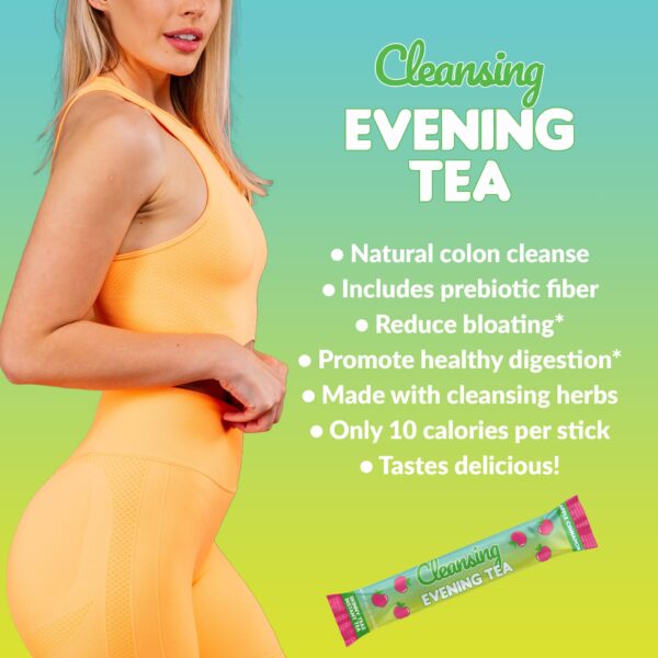 Detalle palito Skinny Teas té instantáneo limpieza cuerpo y colon