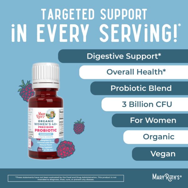 Frasco MaryRuth probióticos mujeres salud intestinal e inmunidad