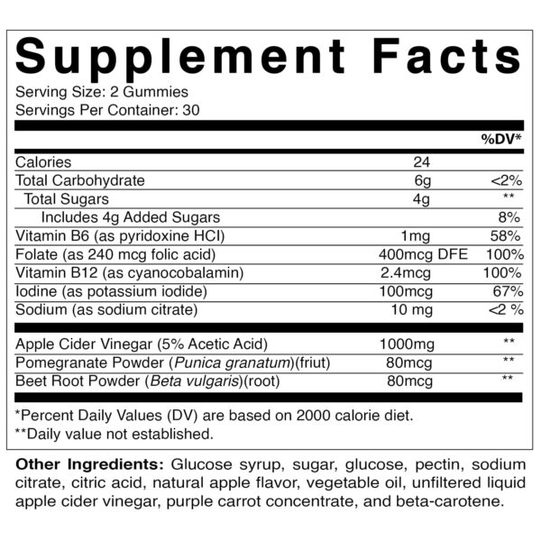 Gomitas sin aditivos Vitamatic magnesio y vinagre manzana