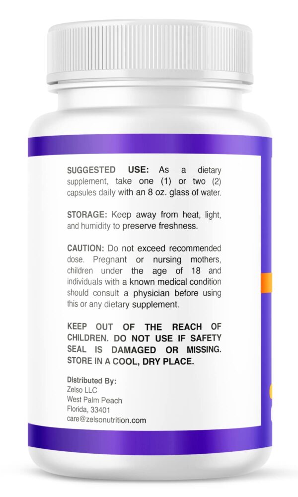 Vista posterior envase ZELSO K3 Mineral cápsulas suplementos