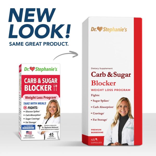 Frasco suplemento Pharmaganics bloqueador carbohidratos berberina