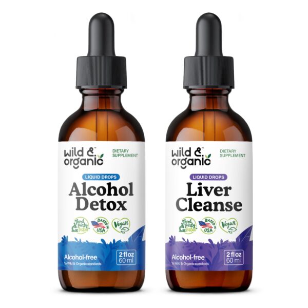 Wild Organic tintura desintoxicante alcohol y limpieza hígado