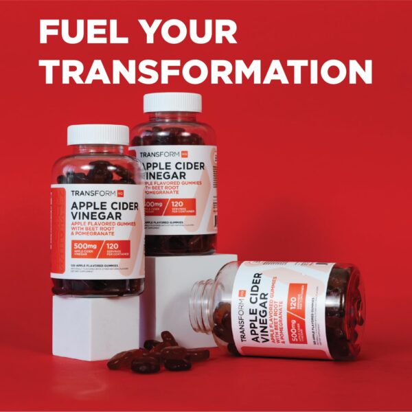 Close-up cápsulas vinagre sidra manzana sabor manzana