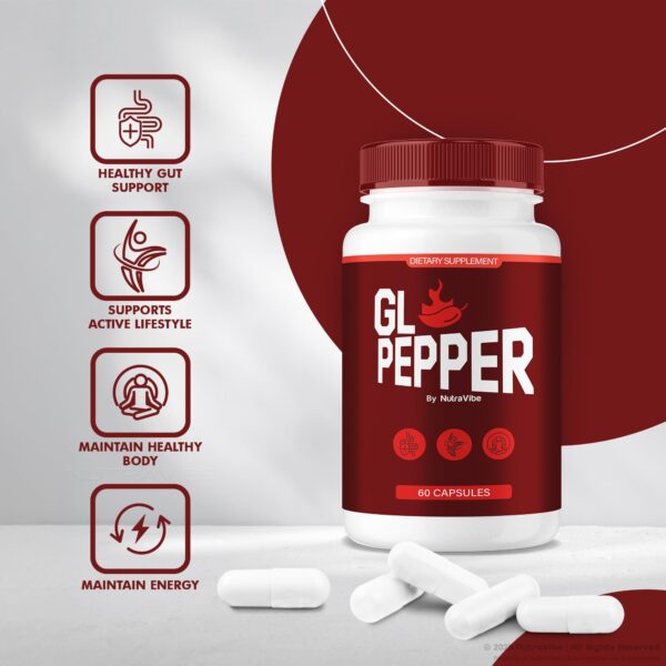 Frasco GL Pepper cápsulas interior