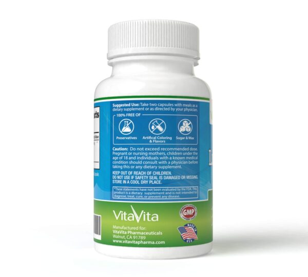 Cápsulas naturales VitaVita Lung Care Max fórmula antioxidante