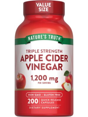 Nature's Truth cápsulas de vinagre de sidra de manzana 1200mg botella