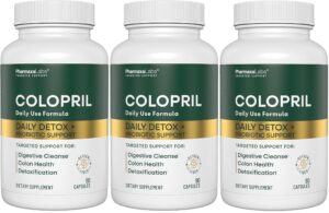 Colopril suplemento limpieza colon 90 cápsulas paquete 3