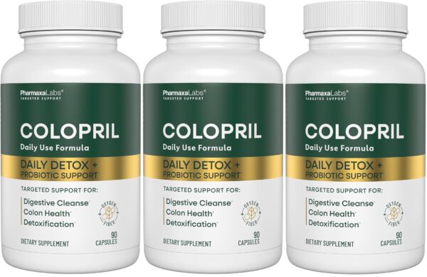 Colopril suplemento limpieza colon 90 cápsulas paquete 3
