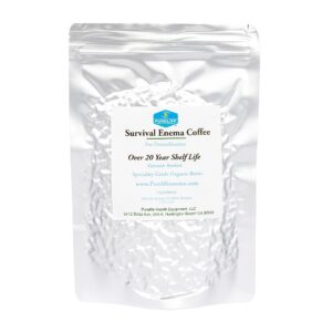 Bolsa sellada al vacío de café enema Purelife orgánico 1 libra