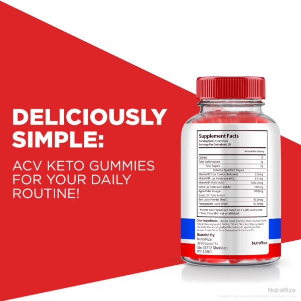 Liberty Bites Keto ACV gomitas naturales para dieta keto