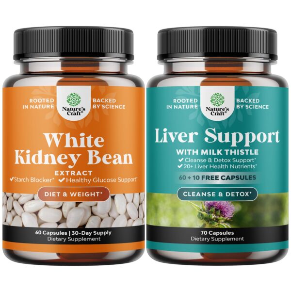Paquete suplemento extracto natural de frijol blanco Natures Craft